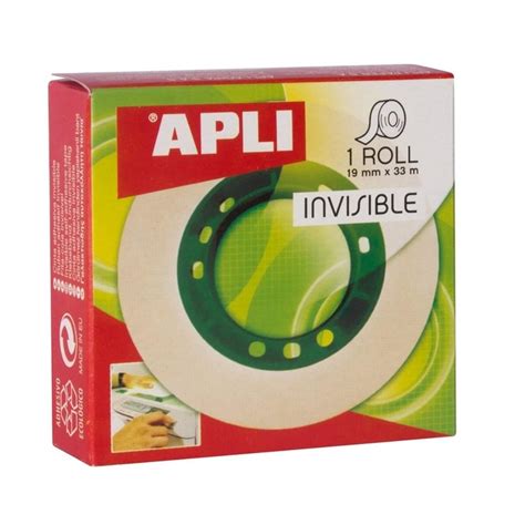 CINTA ADHESIVA INVISIBLE 19X33 APLI