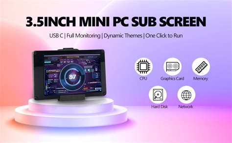 Bewinner 3 5 Inch IPS USB Mini Screen PC CPU RAM HDD Data Monitor