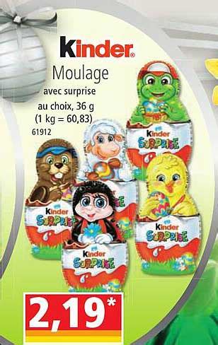 Promo Moulage Avec Surprise Kinder Chez Norma Icatalogue Fr