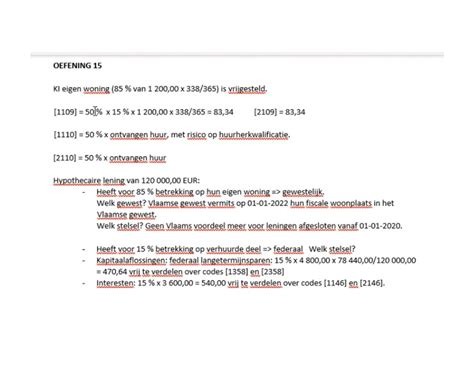 Personenbelasting Oplossing Vak Ix Oefening Ucll Studocu