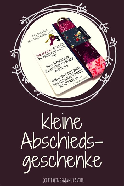 An Image Of A Book With The Title Ausgefaliene Geschenke Zum Abshied