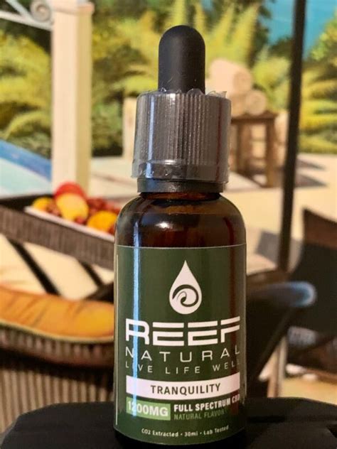 Tranquility 1200mg Full Spectrum Oil Reef Natural