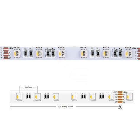 Taśma LED RGBW 300 SMD 4w1 24V 14 4W neutralna 4000K hermetyczna