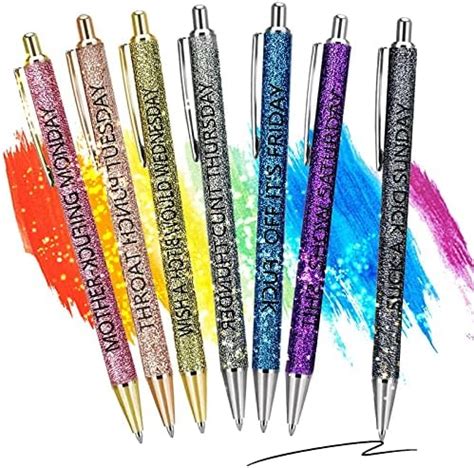 Amazon Epparyou Funny Daily Pen Set Seven Days Of The Week Pen