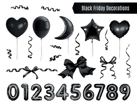 Black Friday Decorations Set 5881349 Vector Art at Vecteezy