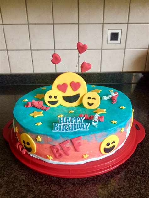 Cake Smiley Bff Happy Birthday Bff Birthday Cake Homemade Cakes