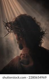 Jesus Christ Portrait Crown Thorns Stock Photo Shutterstock