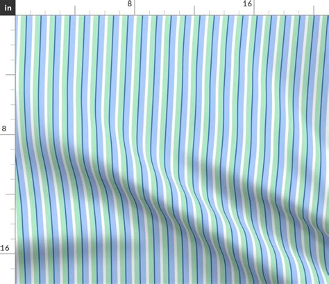 Traditional Vertical Stripes in Teal, Fabric | Spoonflower