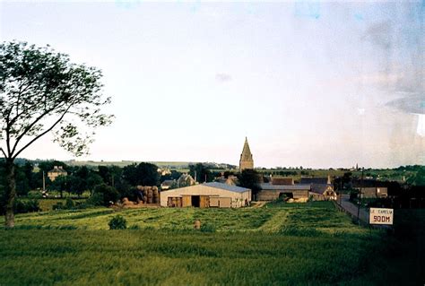 The Normandy countryside from a bus