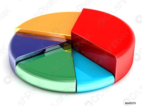 3d Pie Chart Graph Infographic Stock Vector 1144179