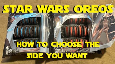 Star Wars Oreos How To PIck Light Or Dark Side YouTube