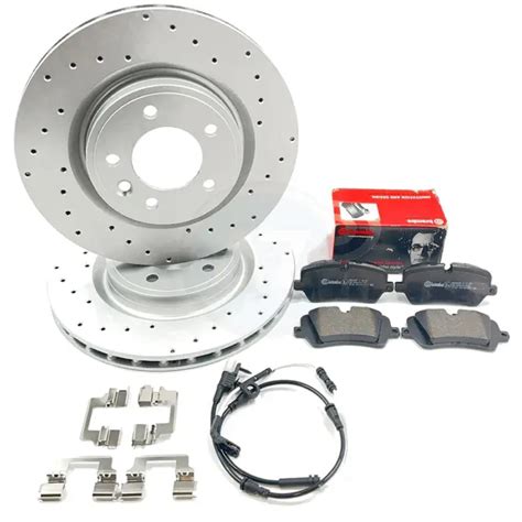 POUR LAND ROVER Defender P400 Perforé Frein Arrière Disques Brembo