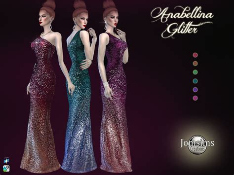 The Sims Resource Anabellina Glitter Dress