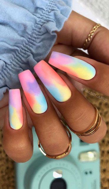 57 Pretty Nail Ideas The Nail Art Everyones Loving Tie Dye Nails Design