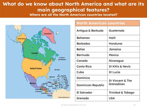 North American countries map | 5th Grade Geography