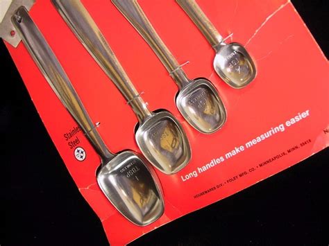 Foley Vintage Measuring Spoons New on Card by bythewayside on Etsy