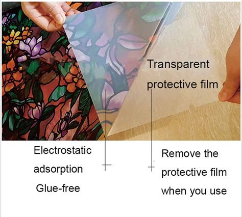 Витражная самоклеющаяся статическая пленка Film с 3D-эффектом P089 ...