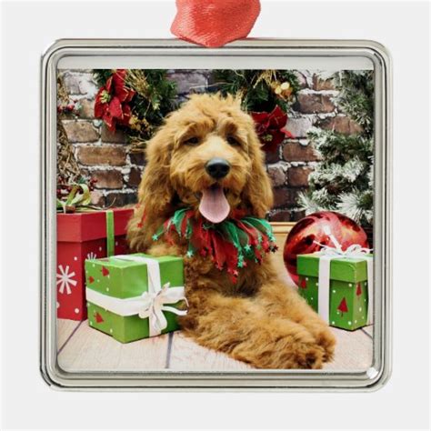 Christmas Goldendoodle Claire Christmas Tree Ornaments Zazzle