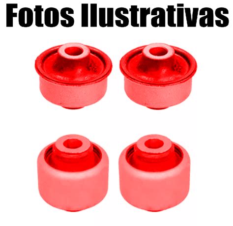 Kit 4 Buchas Bandeja Balança Dianteira C4 Peugeot 307 308 Em