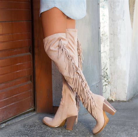 Have Some Fun With Our Fringe Boots Shoedazzle Chunky Heels Boots