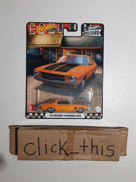 HOT WHEELS PREMIUM Boulevard Holden Monaro GTS Orange Car Culture Walmart PicClick UK