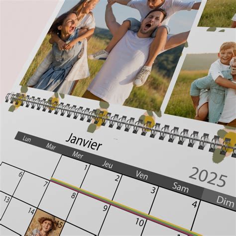 Calendrier photo mural double page Bohème Chic