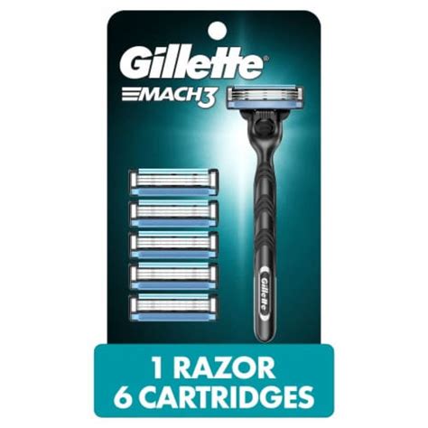 Gillette Mach3 Men S 3 Blade Razor Handle Blade Refill Cartridges