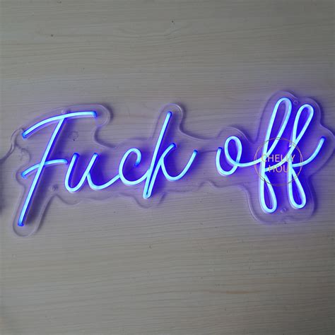 Custom Neon Sign FUCK OFF Neon Sign Led Light Custom Neon Etsy