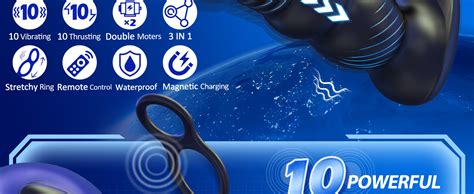 Amazon Thrusting Anal Vibrator Prostate Massager With Vibrating Cock Ring Anal Plug With