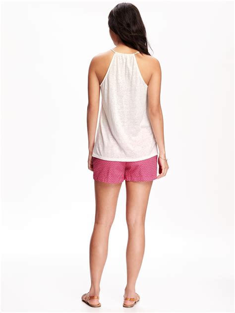 Relaxed Suspended Neck Tank For Women Old Navy