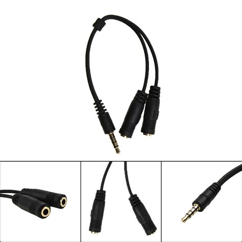 S Parateur De Jack Combo En Y De Mm Adaptateurs De C Ble Pour Casque