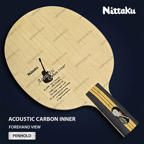 Nittaku Blade Acoustic Carbon Inner Composite Carbon Table Tennis Blade