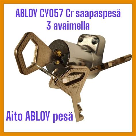 ABLOY CY057Cr saapaspesä 3 avaimella kromi – Lukkomatti