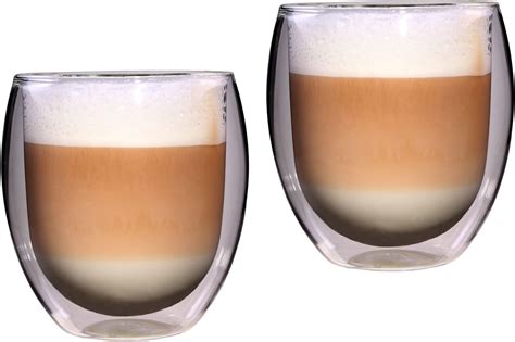 Glastal Ml Tazza Caff Doppio Vetro Borosilicato Bicchieri Da