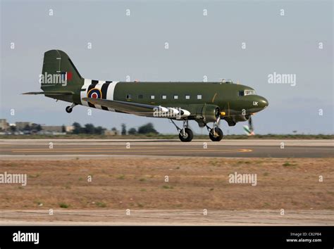 Douglas DC-3 Dakota of the Royal Air Force Battle of Britain Memorial ...