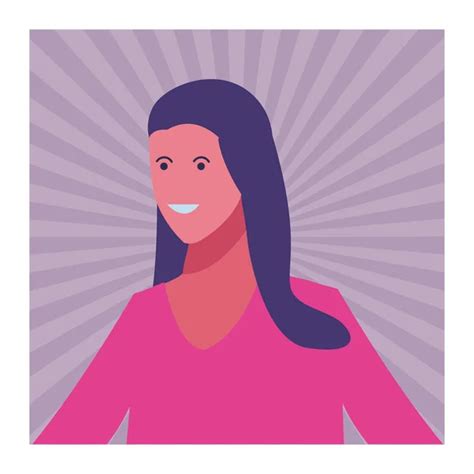 Woman Smiling Cartoon Profile Stock Vector By Jemastock