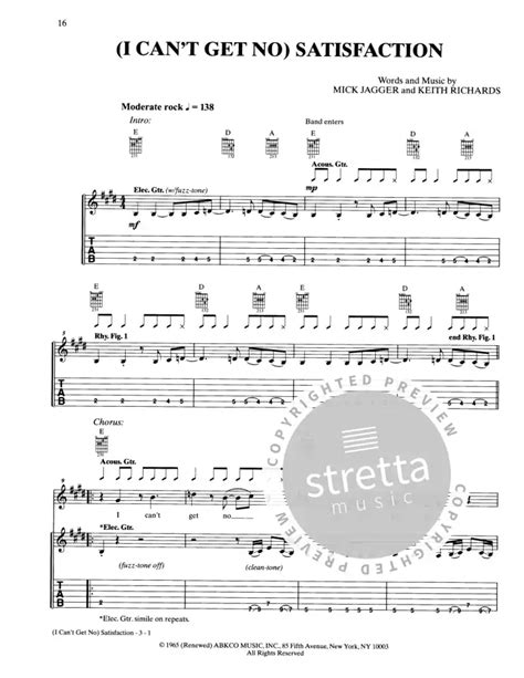 The Rolling Stones Hot Rocks 1964 1971 Guitar Tab Von Rolling Stones Im Stretta Noten Shop