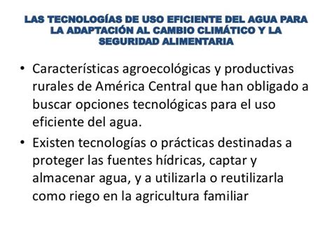 Tecnologías Para El Uso Sostenible Del Agua