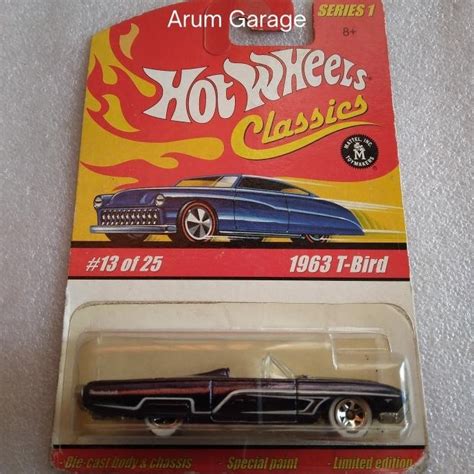Jual Hot Wheels 1963 T Bird Ford Thunderbird Card Classic Series 1 Metal Shopee Indonesia
