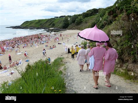 Note Nudity Over 1750 Ladies Taking Part In The 7th Annual Strip And Dip To Raise Funds For