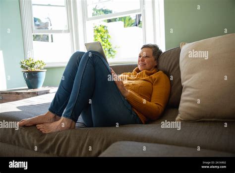 Mature Woman Smiling Close Up High Resolution Stock Photography And Images Alamy