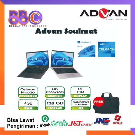 Jual Advan Soulmate Celeron N Ram Gb Mmc Gb W Home Shopee