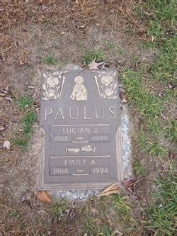 Lucian J Paulus 1908 1999 Mémorial Find a Grave