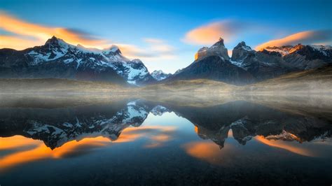 Sunlight Landscape Mountains Sunset Sea Night Lake Rock Nature