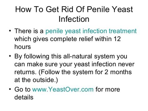 Penile Yeast Infection Treatment