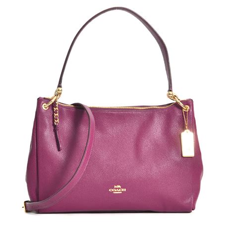 Coach Mia Shoulder Bag Dark Berry Averand