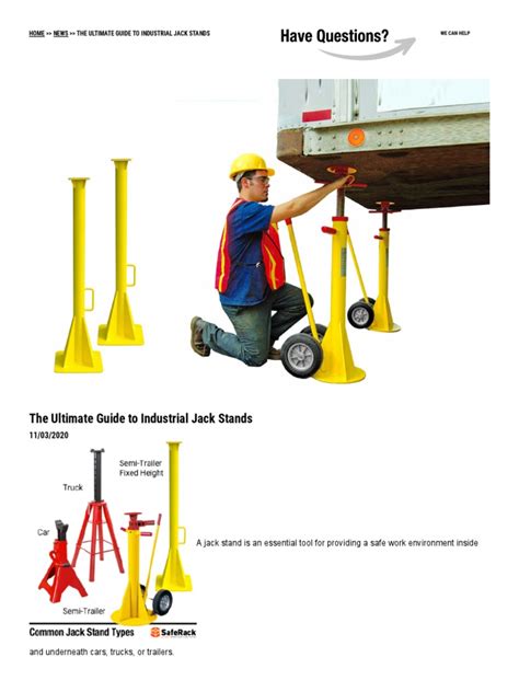 Normas Jack Stand The Ultimate Guide To Industrial Jack Stands