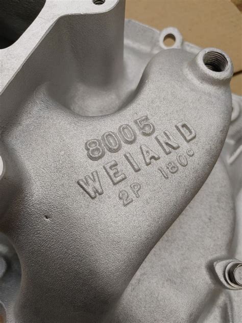 Weiand Bbc Big Block Chevy Oval Port Aluminum Intake 8005 2p 180 Ihra