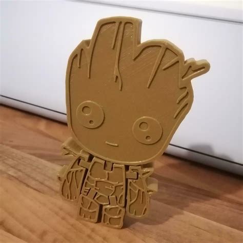 Archivo STL Bebé Groot Flexi ArticuladoObjeto de impresión 3D para