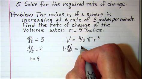 Guidelines For Solving Related Rates Problems YouTube